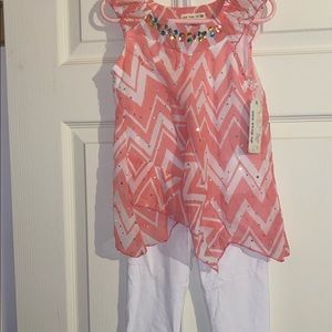 Girls matching outfit size 4